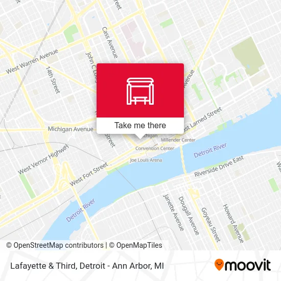 Lafayette & Third map