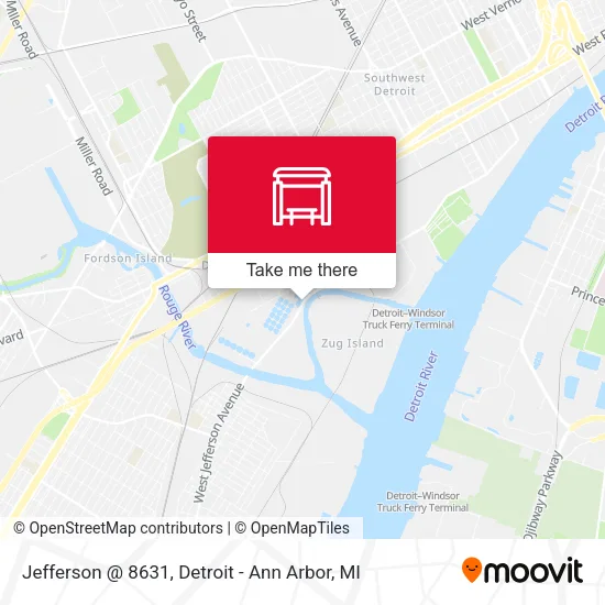 Jefferson @ 8631 map