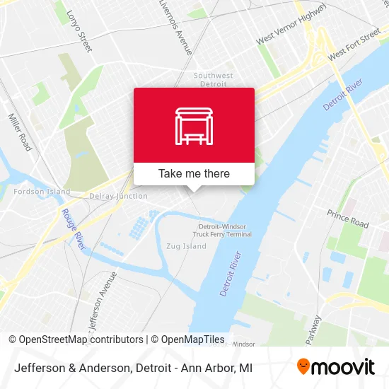 Jefferson & Anderson map