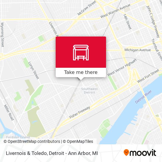 Mapa de Livernois & Toledo