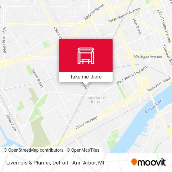 Livernois & Plumer map