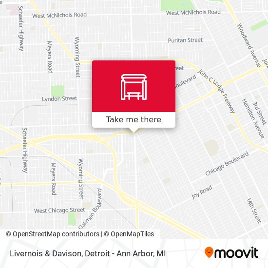Mapa de Livernois & Davison