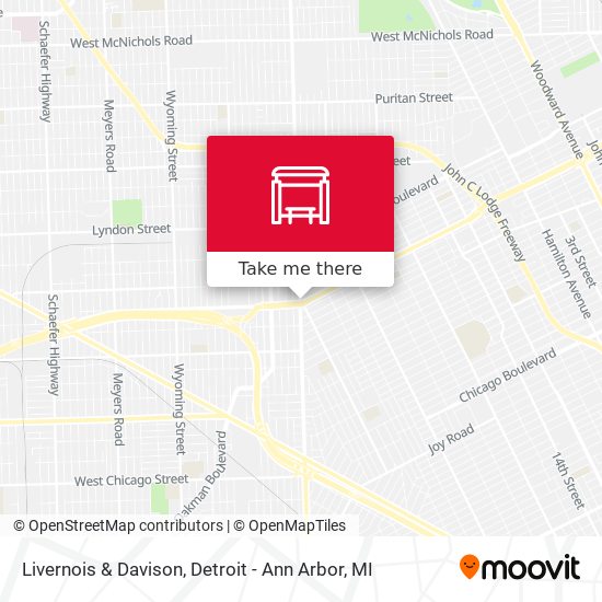 Livernois & Davison map