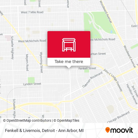 Mapa de Fenkell & Livernois