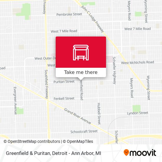 Mapa de Greenfield & Puritan