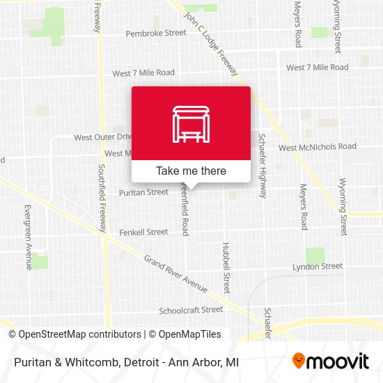 Puritan & Whitcomb map