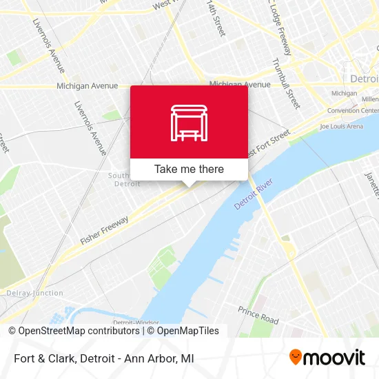 Fort & Clark map