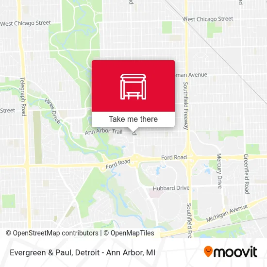 Evergreen & Paul map