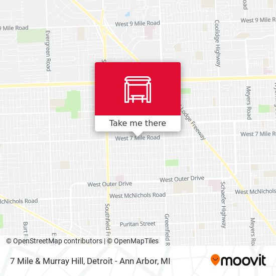 7 Mile & Murray Hill map