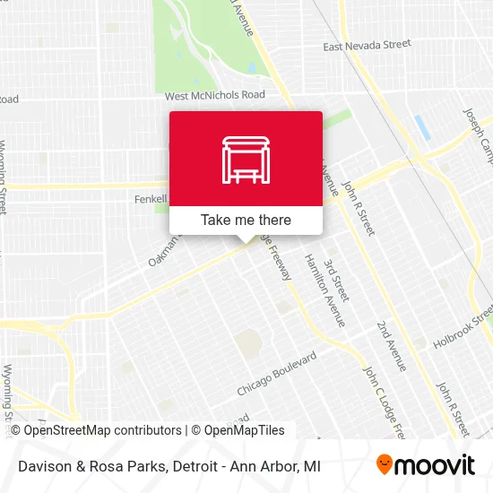 Davison & Rosa Parks map