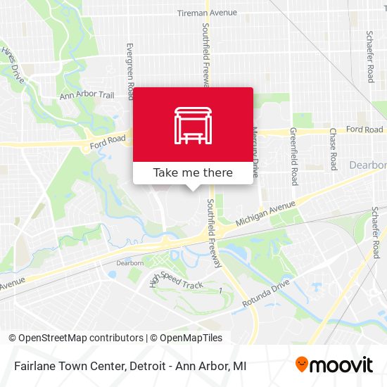 Fairlane Town Center map