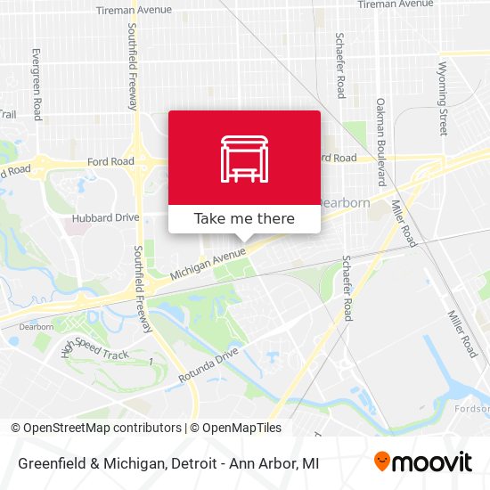 Mapa de Greenfield & Michigan