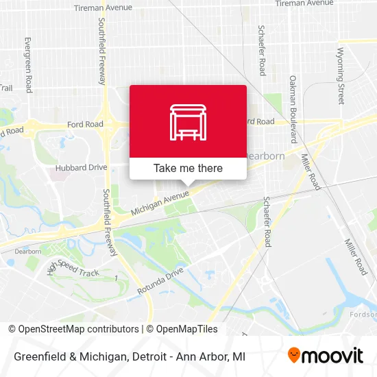 Greenfield & Michigan map