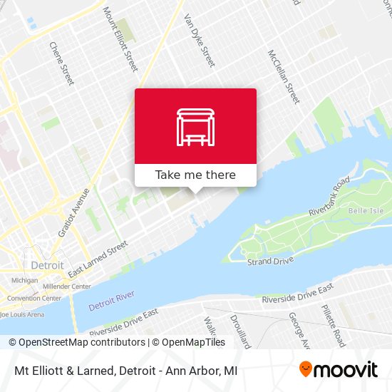 Mt Elliott & Larned map