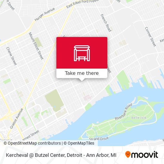 Kercheval @ Butzel Center map