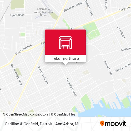 Cadillac & Canfield map