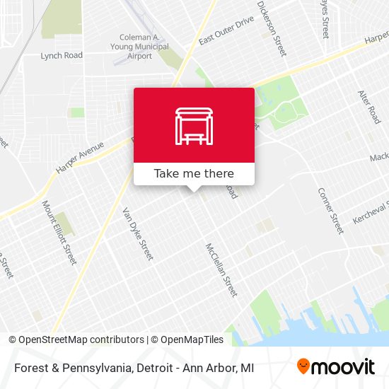 Mapa de Forest & Pennsylvania