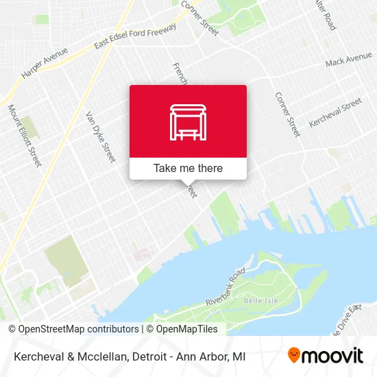 Kercheval & Mcclellan map