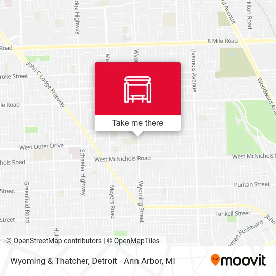 Wyoming & Thatcher map