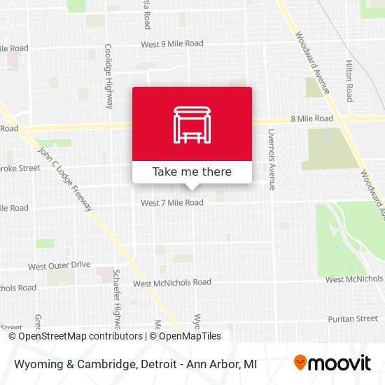 Wyoming & Cambridge map