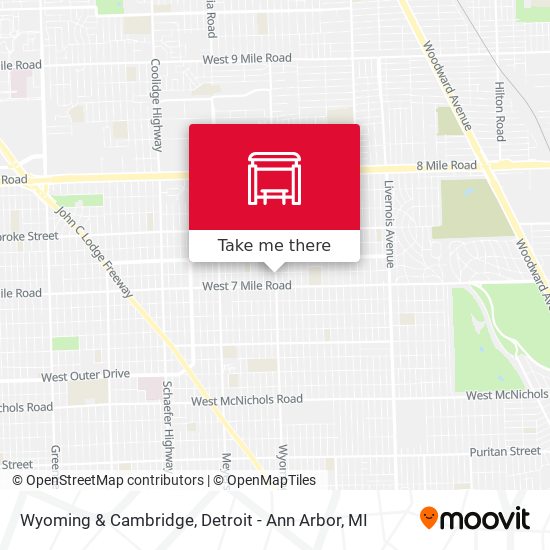 Wyoming & Cambridge map