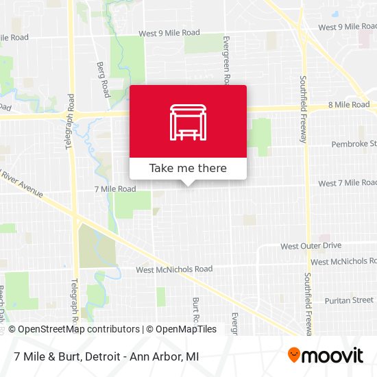 Mapa de 7 Mile & Burt