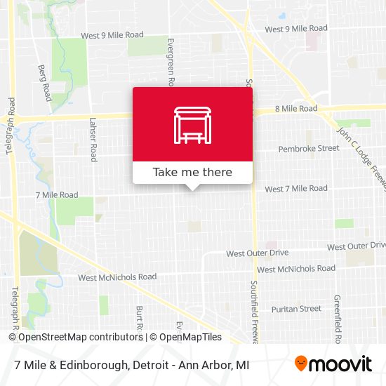 Mapa de 7 Mile & Edinborough
