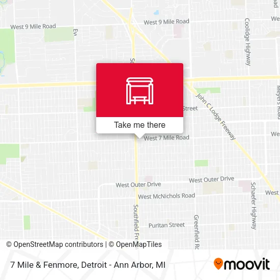 Mapa de 7 Mile & Fenmore
