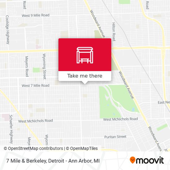 7 Mile & Berkeley map