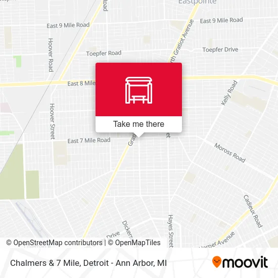 Chalmers & 7 Mile map