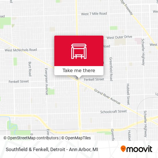 Southfield & Fenkell map