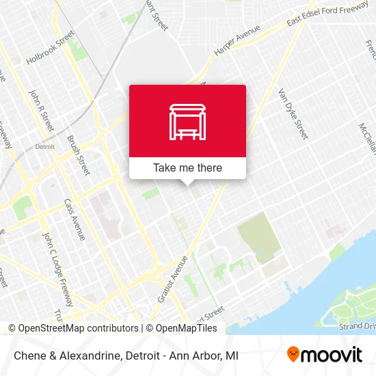 Chene & Alexandrine map