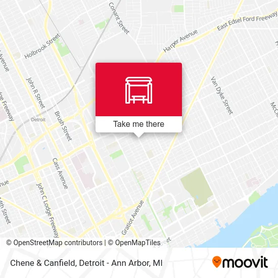 Chene & Canfield map