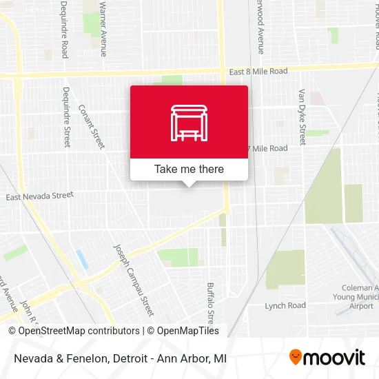 Nevada & Fenelon map