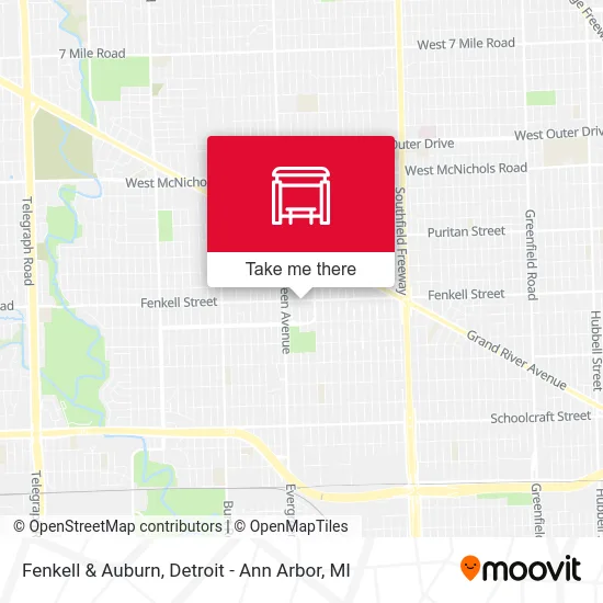 Fenkell & Auburn map
