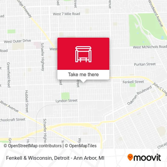 Fenkell & Wisconsin map