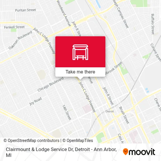 Clairmount & Lodge Service Dr map