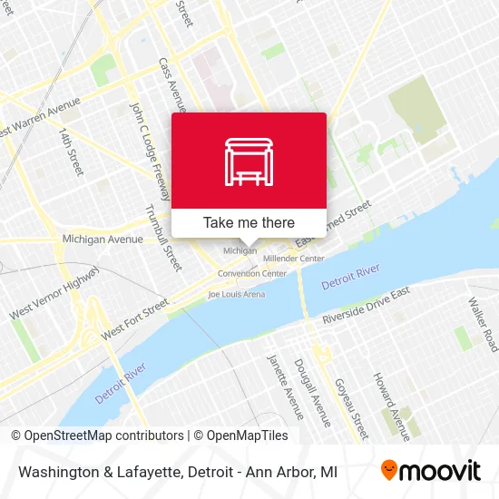 Washington & Lafayette map
