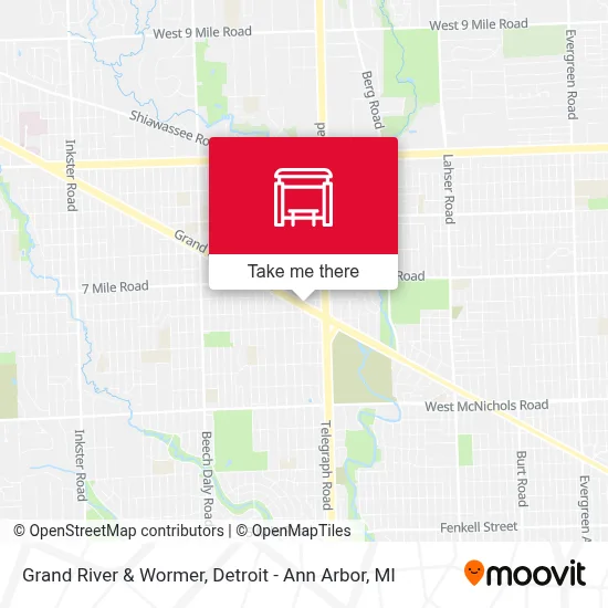 Grand River & Wormer map