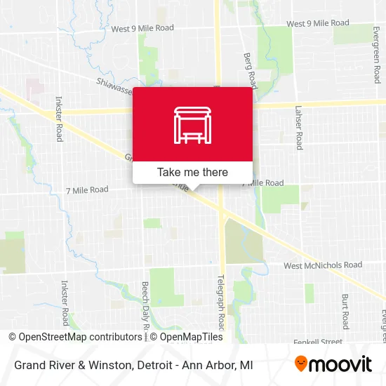 Grand River & Winston map