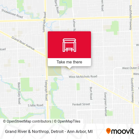 Grand River & Northrop map