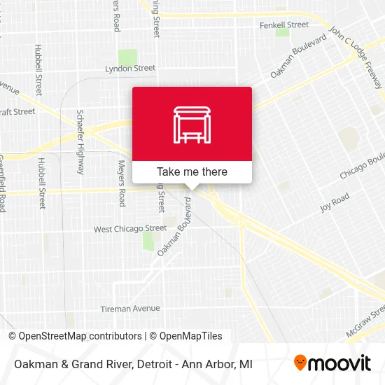 Oakman & Grand River map