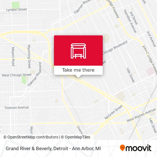 Mapa de Grand River & Beverly