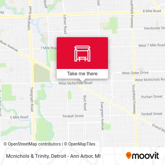 Mcnichols & Trinity map