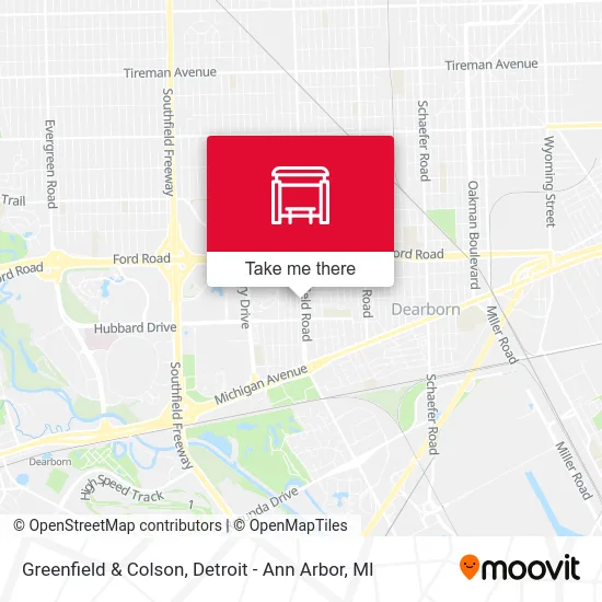 Greenfield & Colson map