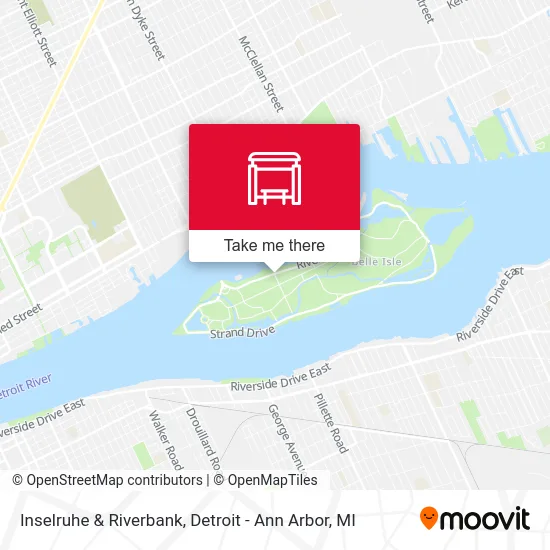 Inselruhe & Riverbank map