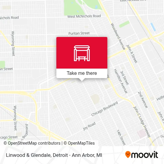 Linwood & Glendale map