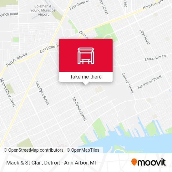Mack & St Clair map