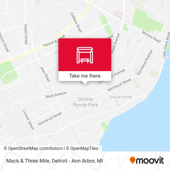 Mack & Three Mile map