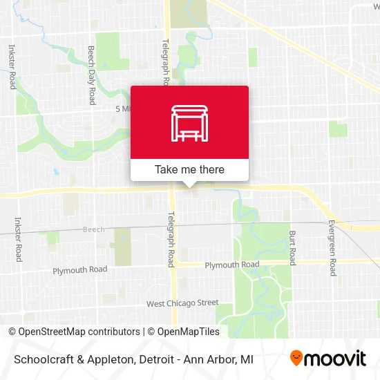 Schoolcraft & Appleton map